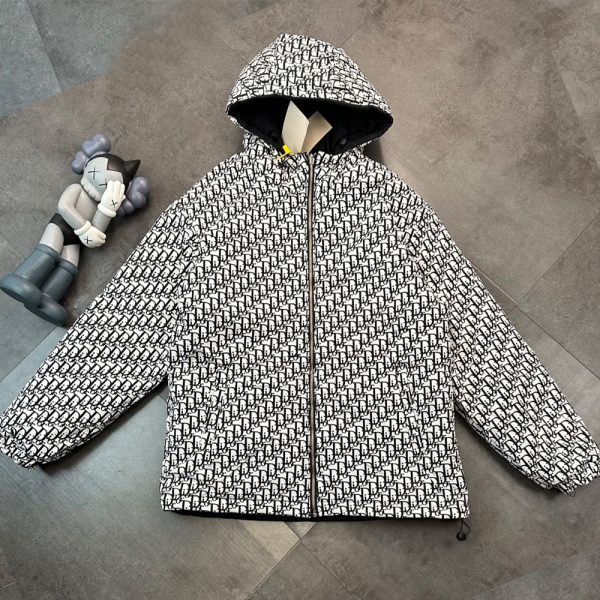 Dior Oblique Hooded Down Jacket