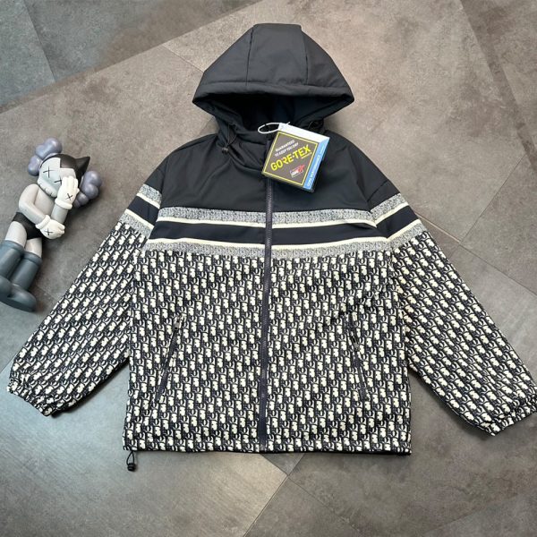 Hooded Dior Oblique Down Jacket