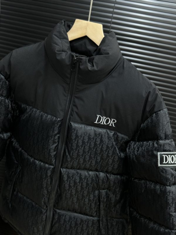 Black Dior Oblique Down Jacket