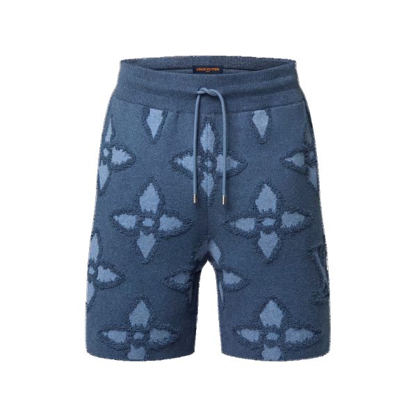 LOUIS VUITTON Textured Cotton Knit Shorts