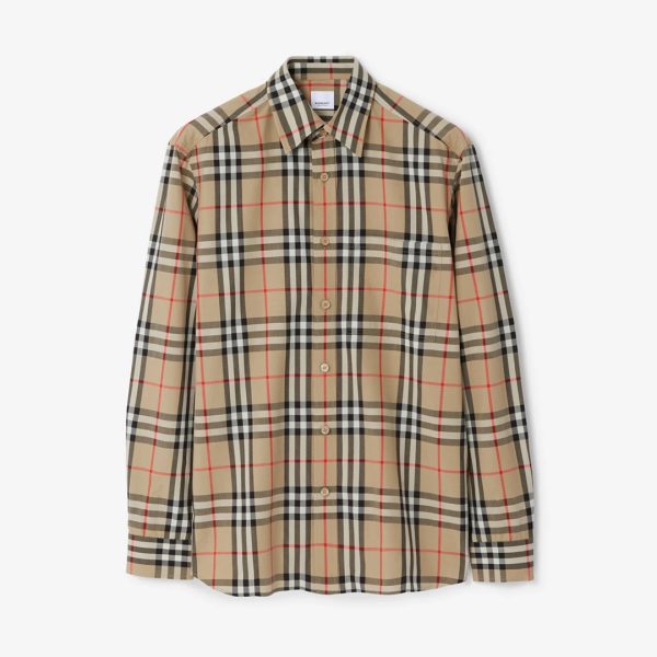 Burberry Check Cotton Shirt New