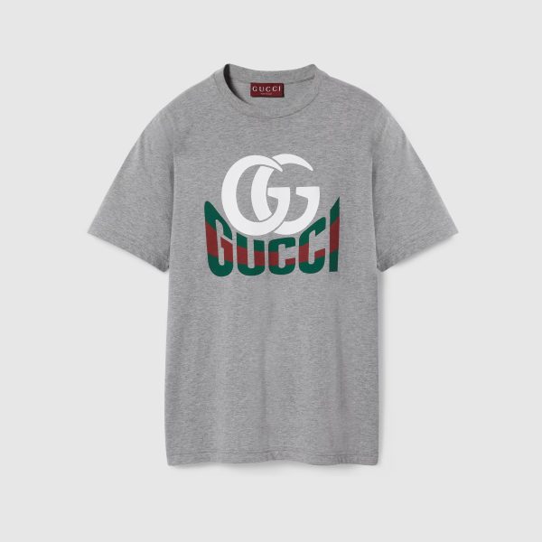 GUCCI PRINTED COTTON JERSEY T-SHIRT