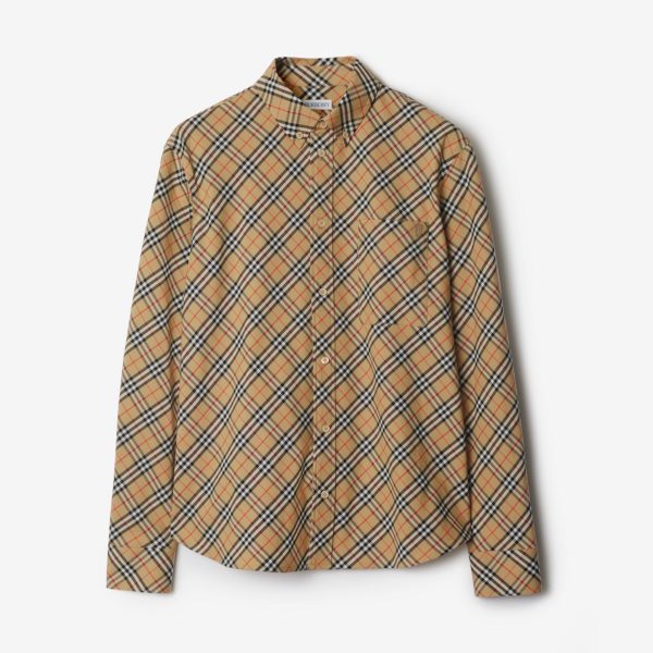 Burberry Relaxed Fit Check Cotton Shirt