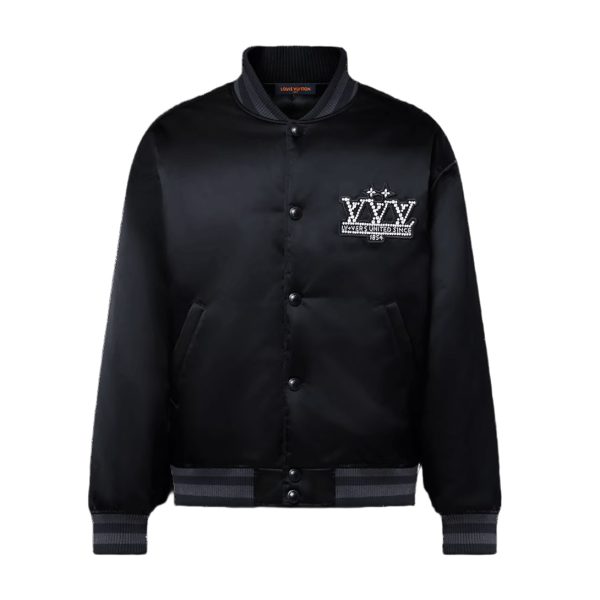 LOUIS VUITTON Embellished Nylon Baseball Blouson