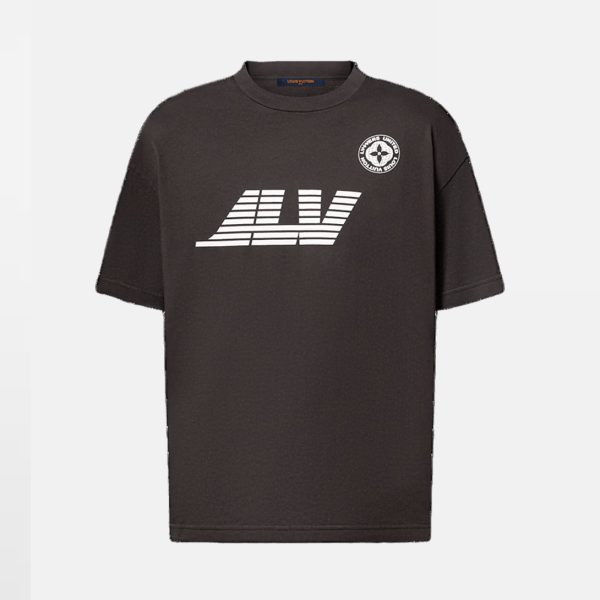 LOUIS VUITTON Washed Printed Cotton T-Shirt