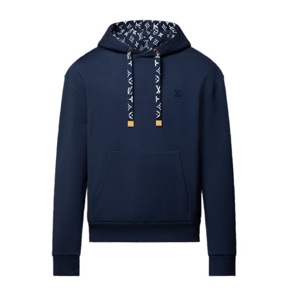 LOUIS VUITTON Cotton Hoodie Navy Blue