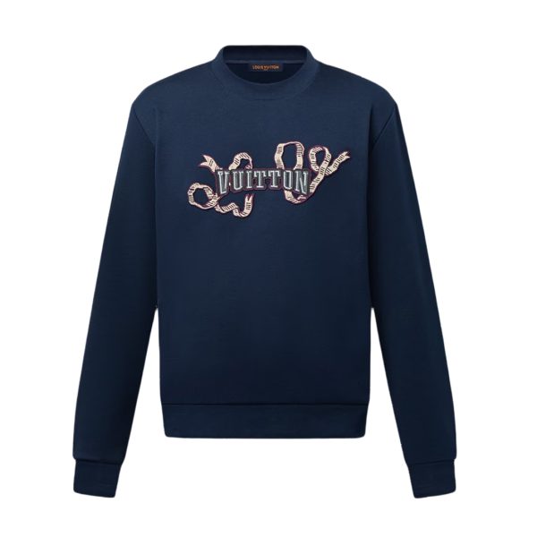 LOUIS VUITTON Embroidered Cotton Crewneck