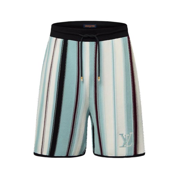 LOUIS VUITTON Striped Crochet Shorts