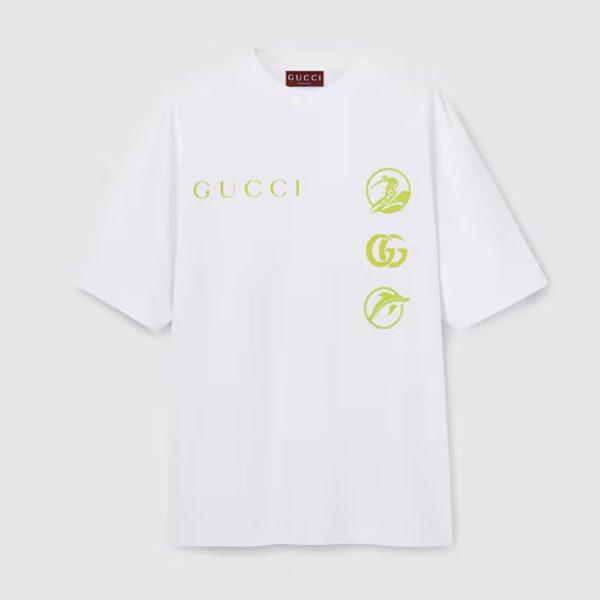 GUCCI PRINTED COTTON JERSEY T-SHIRT
