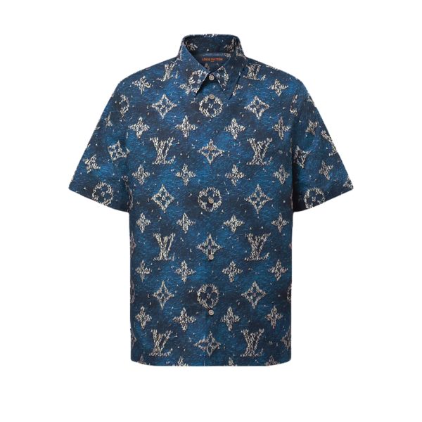 LOUIS VUITTON Printed Monogram Short-Sleeved Shirt