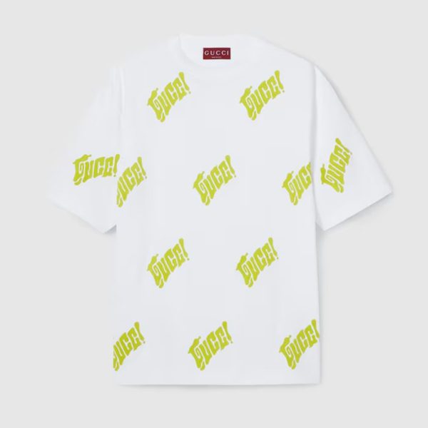 GUCCI PRINTED COTTON JERSEY T-SHIRT