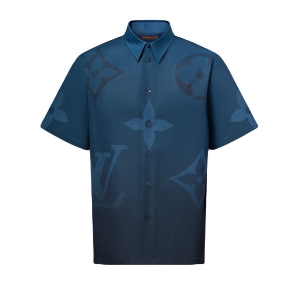 LOUIS VUITTON Monogram Printed Short-Sleeved Shirt