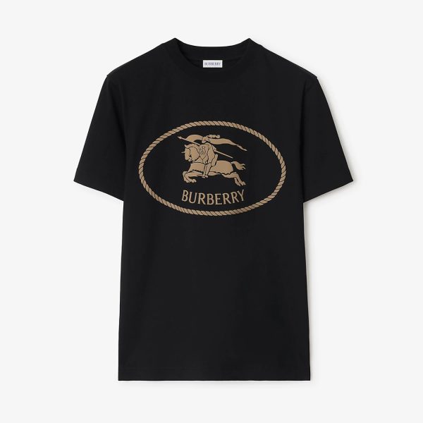 Burberry Knight Stamp Cotton T-shirt