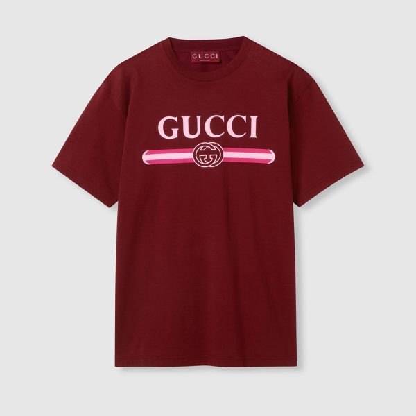GUCCI Cotton Jersey T-shirt With Print
