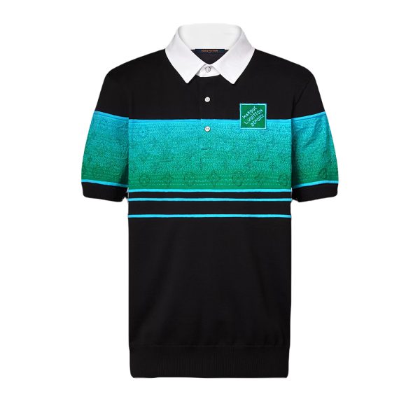 LOUIS VUITTON Iridescent Jacquard Short-Sleeved Polo